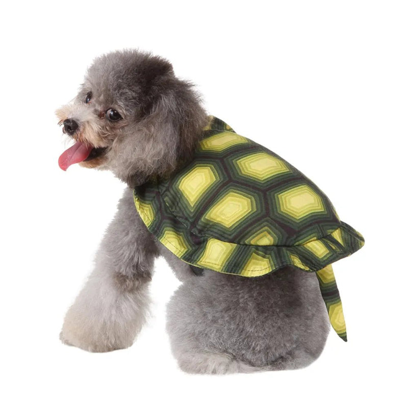 3D Turtle Shell Pattern Halloween Pet Costume Outfit - GreenFur