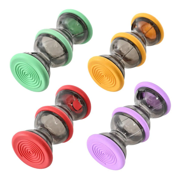 4 - Color Assorted Funnel - Style Treat Dispensing Design Cat Chaser Toy - GreenFur