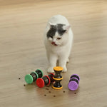 4 - Color Assorted Funnel - Style Treat Dispensing Design Cat Chaser Toy - GreenFur