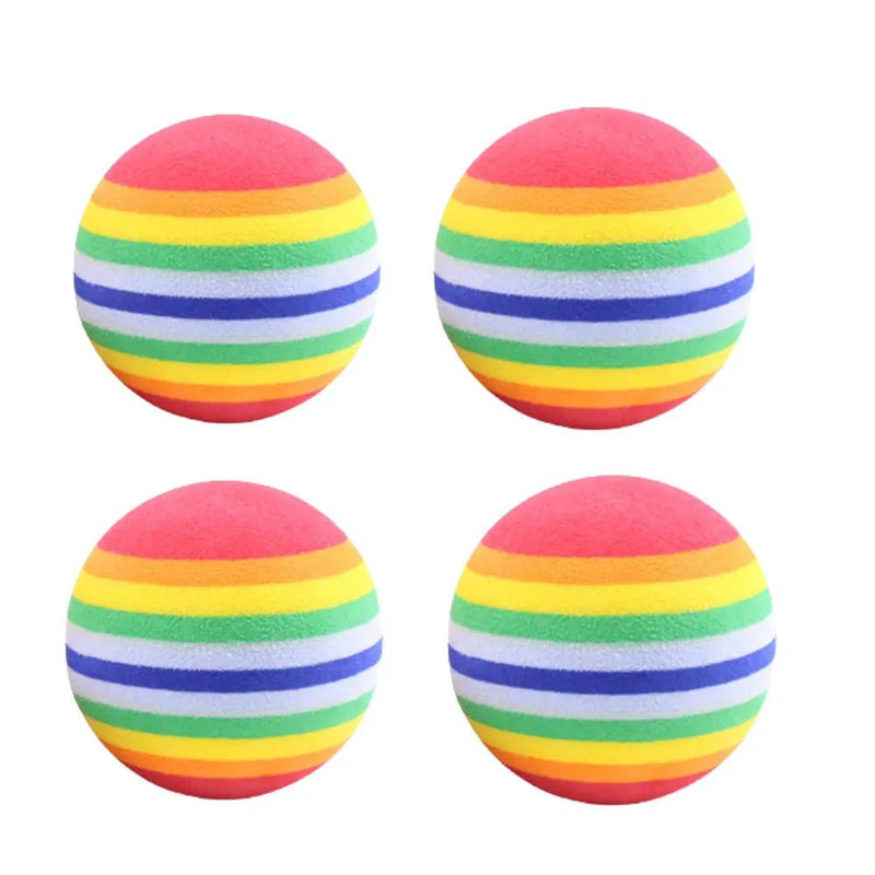 4 Pack Interactive Play Chew EVA Material Dog Ball Toy - GreenFur