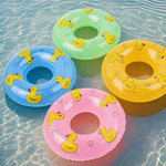 4 Pack Mini Floating Pool Ring Toy for Dogs Bath Time - GreenFur