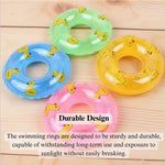 4 Pack Mini Floating Pool Ring Toy for Dogs Bath Time - GreenFur