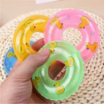 4 Pack Mini Floating Pool Ring Toy for Dogs Bath Time - GreenFur