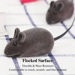 4 Pack Squeaky Realistic Mouse Shape Pet Toy Cat Interactive Toy - GreenFur
