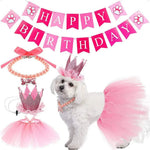 4 PCS Set Birthday Party Costume for Pets - GreenFur