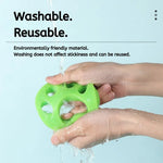 4 Pcs Washable TPE Cat Paw Shape Cat Hair Remover - GreenFur