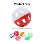 40 Pcs Box Colorful Bell Cat Toy Ball Interactive Self Play Pet Toy - GreenFur