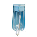 450ml Curved Wide Mouth Design Portable Foldable Dog Water Bottle - GreenFur
