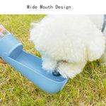 450ml Curved Wide Mouth Design Portable Foldable Dog Water Bottle - GreenFur