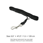 47.2 Inches Long Pet Outdoor Durable Black Nylon Dog Leash - GreenFur