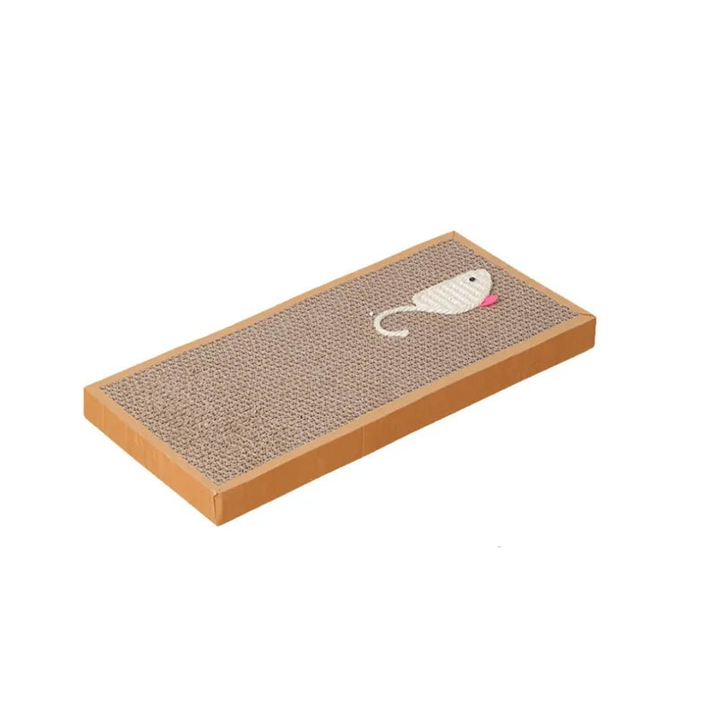 4.72" x 14.57" x 0.79" Pet Kitten Cardboard Corrugated Paper Cat Scratch Board - GreenFur