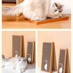4.72" x 14.57" x 0.79" Pet Kitten Cardboard Corrugated Paper Cat Scratch Board - GreenFur