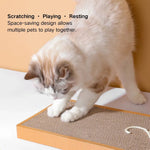4.72" x 14.57" x 0.79" Pet Kitten Cardboard Corrugated Paper Cat Scratch Board - GreenFur