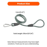 4ft Waterproof Easy to Clean PVC Dog Leash with Zinc Alloy Buckle - GreenFur