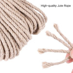 4mm Thick Cat Tree Post Wrapping Jute Rope Cat Jute Twine - GreenFur