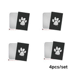 4Pcs Pet Souvenirs Set 1 Ink Pads and 2 Paper Pet Inkless Paw Print Kit - GreenFur