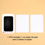 4Pcs Pet Souvenirs Set 1 Ink Pads and 2 Paper Pet Inkless Paw Print Kit - GreenFur