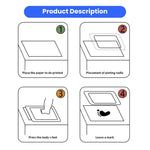 4Pcs Pet Souvenirs Set 1 Ink Pads and 2 Paper Pet Inkless Paw Print Kit - GreenFur