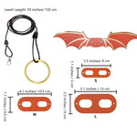 5 Pack Detachable Adjustable Reptile Lizard Wing Leas Bearded Dragon Leashes and Harnesses - GreenFur