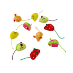 5 Pack Fruit Series Mouse Interactive Toy for Cats - GreenFur