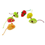 5 Pack Fruit Series Mouse Interactive Toy for Cats - GreenFur
