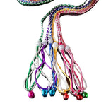 5 Pack Hand Woven Adjustable Small Animal Hamster Harness with Bell - GreenFur
