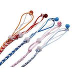 5 Pack Hand Woven Adjustable Small Animal Hamster Harness with Bell - GreenFur