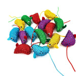 5 Pack Multi - Color Sequin Little Mouse Cat Toy for Cats - GreenFur