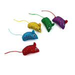 5 Pack Multi - Color Sequin Little Mouse Cat Toy for Cats - GreenFur