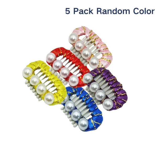 5 Pack Random Color Pet Hair Clips Frizz Control for Cats and Small Dogs - GreenFur