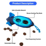 5 Pcs Interactive Cat Feeding Mice Toy Treat Dispenser Set - GreenFur
