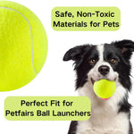 5 Pcs Tennis Ball for Petfairs Dog Ball Launcher Interactive Dogs Playing Balls - GreenFur
