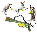 5 Pcs Tennis Ball for Petfairs Dog Ball Launcher Interactive Dogs Playing Balls - GreenFur