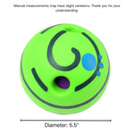 5.5" Interactive and Squeaky Dog Toys Ball - GreenFur