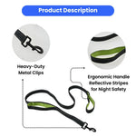 59'' Double - Layer Reflective Dog Leash for Large and Medium Dogs - GreenFur