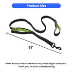59'' Double - Layer Reflective Dog Leash for Large and Medium Dogs - GreenFur