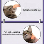 6 Pcs Interactive Funny Cat Teaser Rubber Massage Finger Sleeve - GreenFur