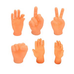 6 Pcs Interactive Funny Cat Teaser Rubber Massage Finger Sleeve - GreenFur