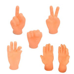 6 Pcs Interactive Funny Cat Teaser Rubber Massage Finger Sleeve - GreenFur