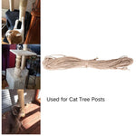 6mm Thick Cat Tree Post Wrapping Jute Rope Cat Jute Twine - GreenFur