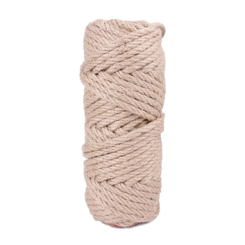 6mm Thick Cat Tree Post Wrapping Jute Rope Cat Jute Twine - GreenFur