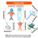 6PCS Ocean Topic Cat Chaser Toy Bundle Play Gift Set - GreenFur