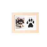 7" Cat Dog Memory Keepsake Photo Display Table Pet Paw Print Picture Frame - GreenFur