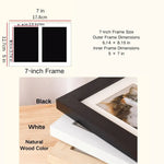 7" Cat Dog Memory Keepsake Photo Display Table Pet Paw Print Picture Frame - GreenFur