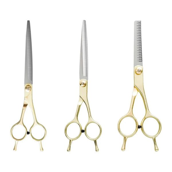 7.7 Inch and 6.5 Inch Stainless Steel Pet Grooming Scissors - GreenFur