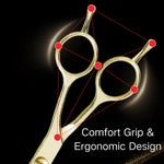 7.7 Inch and 6.5 Inch Stainless Steel Pet Grooming Scissors - GreenFur