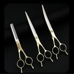 7.7 Inch and 6.5 Inch Stainless Steel Pet Grooming Scissors - GreenFur