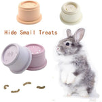 8 Pack Small Animals Foraging Playing Colorful Stackable Bunny Rabbit Cup Toys - GreenFur