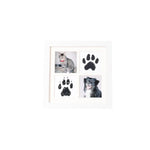 8" Pet Memory Keepsake Photo Display Table Cat Dog Paw Print Picture Frame - GreenFur