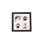 8" Pet Memory Keepsake Photo Display Table Cat Dog Paw Print Picture Frame - GreenFur
